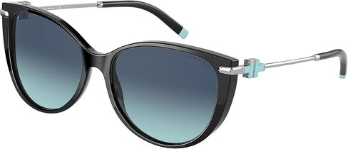 Tiffany & Co. Woman Sunglasses Black Frame, Blue Gradient Lenses, 57MM in Saudi Arabia