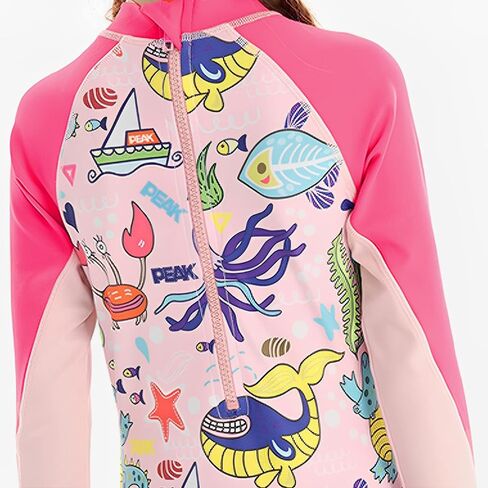 ملابس سباحة للفتيات من OFIMAN ملابس سباحة للأطفال من قطعة واحدة للحماية من الطفح الجلدي للفتيات الصغيرات أثناء ركوب الأمواج والسباحة من سن 3 إلى 14 عامًا in Kuwait