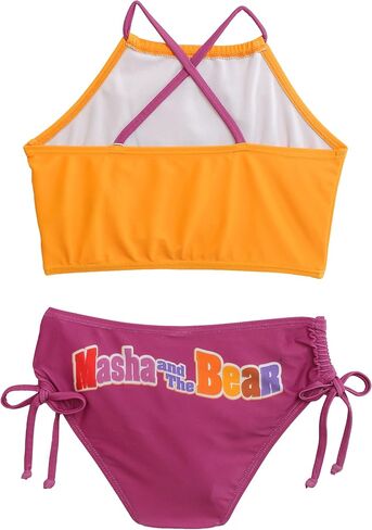 طقم بيكيني مكون من قطعتين بأشرطة سباغيتي للفتيات من ماشا آند ذا بير in Kuwait