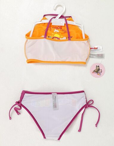 طقم بيكيني مكون من قطعتين بأشرطة سباغيتي للفتيات من ماشا آند ذا بير in Kuwait