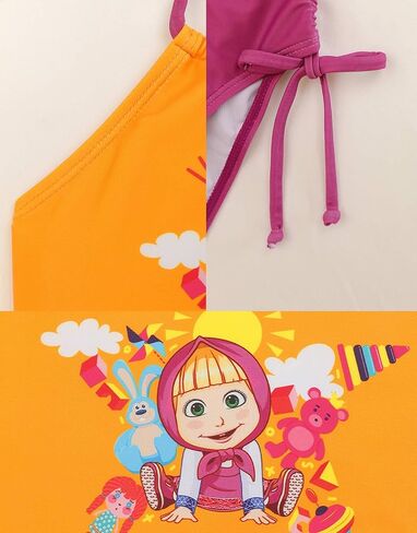 طقم بيكيني مكون من قطعتين بأشرطة سباغيتي للفتيات من ماشا آند ذا بير in Kuwait