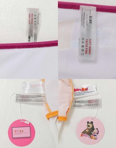 طقم بيكيني مكون من قطعتين بأشرطة سباغيتي للفتيات من ماشا آند ذا بير in Kuwait