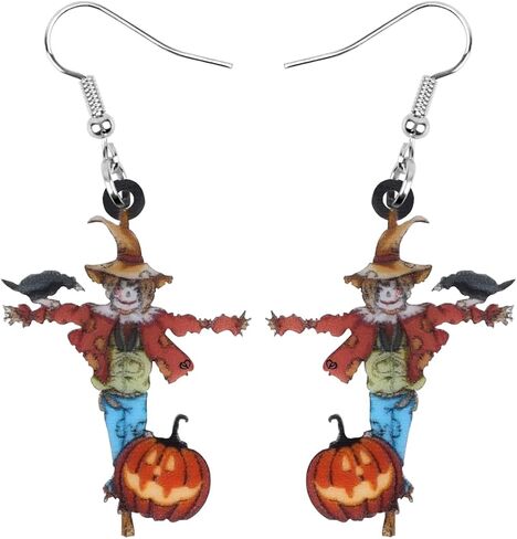 WEVENI Acrylic Halloween Zombie Mummy Earrings Nurse Dangle Fashion Sugar Skull Jewelry for Women Girls Novelty Gift in Saudi Arabia
