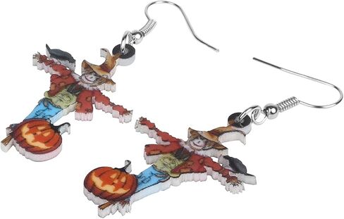 WEVENI Acrylic Halloween Zombie Mummy Earrings Nurse Dangle Fashion Sugar Skull Jewelry for Women Girls Novelty Gift in Saudi Arabia