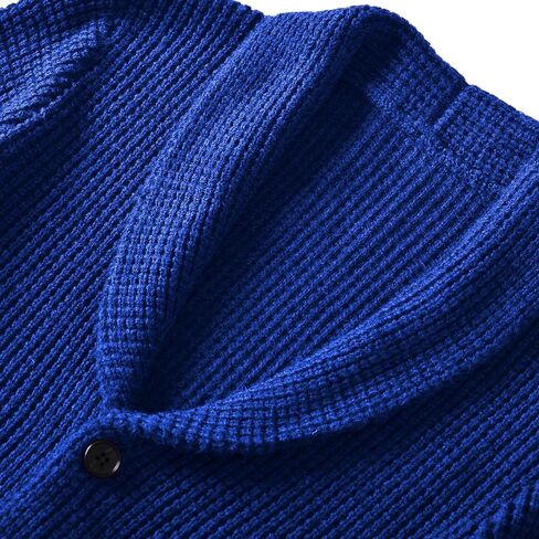 Men's Shawl Collar Cardigan Sweater - Cable Knit, Button-Up, Merino Wool - A Modern Classic That Never Goes Out of Style in Saudi Arabia