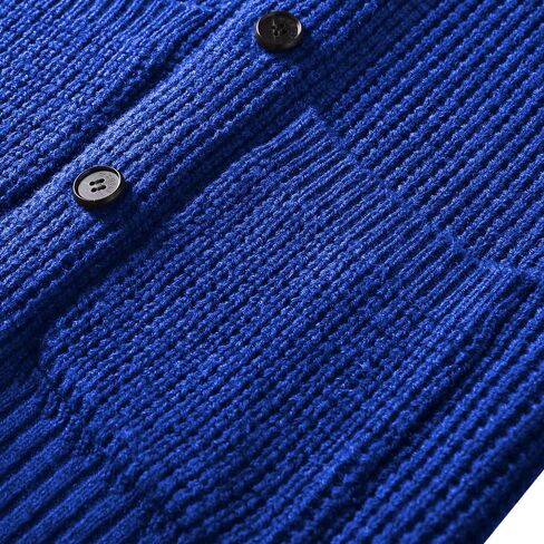 Men's Shawl Collar Cardigan Sweater - Cable Knit, Button-Up, Merino Wool - A Modern Classic That Never Goes Out of Style in Saudi Arabia