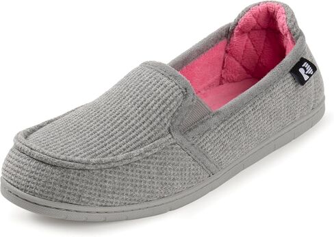 RockDove Women's Two-Tone Hoodback Slipper with Removable Insole | Indoor/Outdoor Sole, Non-Slip, Lightweight, Machine Washable, Stylish, Skin-Friendly, Breathable, Gift-Ready in Saudi Arabia