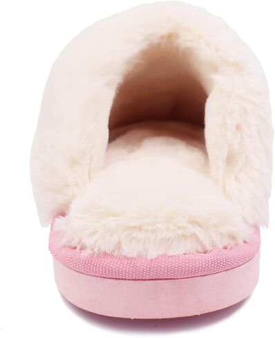 Womens Slippers Soft Plush Warm House Shoes Anti-Slip Fluffy Fur Indoor/Outdoor Slippers in Saudi Arabia