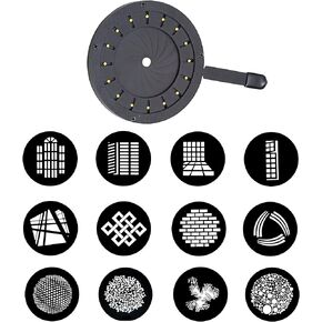 WELLMAKING Adjustable Aperture Iris Diaphragm(Supports Inserting gobos) for Optical snoot, can Adjust The Size of Aperture and gobo's Projection Simultaneously in Kuwait