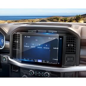 واقي شاشة Coleya 2015-2018 2019 2020 F-150 لشاشة Ford F-150 التي تعمل باللمس مقاس 8 بوصة واقٍ زجاجي مقسى 2020 F-150 ملحقات HD شفاف F-150 طبقة حماية لعرض الوسائط