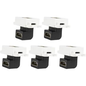 وحدة كوع جاك كيستون 4K HDMI 2.0 90 درجة 4K كيستون HDMI جاك كيستون مع محول مقرن كيستون ثلاثي الابعاد 4K من ووميدي in Kuwait