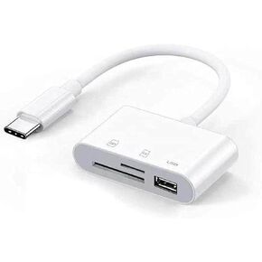 USB C SD Card Reader, USB C to SD Card for iPad,Mac,Laptop, Trail Camera USB-C,Type C Memory Card Adapter for iMac, iPad Pro,Air,Mini, MacBook Pro/Air, Galaxy, MicroSD/SD, USBC, External Card Reader in Kuwait