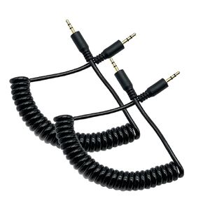 Seadream Coiled 2.5mm Audio Cable 2Pack Coiled Male to Male 2.5mm to 2.5mm Subminiature Stereo Headset Headphone Jack Gold Plated Connector Wire Cord Plug Cable (2Pack Coiled 2.5mm M t 2.5mm M)