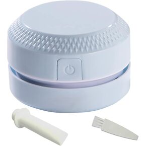 Battery Operated Desktop Vacuum Cleaner, Mini Table dust Sweeper Energy Saving, Cleaning Hairs, Crumbs, Computer Keyboard of Gifts for Kids, Including Brushe and Nozzle