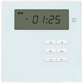 Monoprice Wall Mount Music Amplifier, 40 Watts with Bluetooth 2.1, Line Level Aux, microSD Slot, FM Radio, and Wireless IR Remote - Commercial Audio, Black (136374) in Saudi Arabia