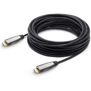 8K Fiber HDMI Cable 50ft, DELONG HDMI 2.1 Fiber Optic Cable Support 8K@60Hz, 4K@120Hz, 48Gbps, eARC Compatible with PS5, Xbox,RTX 3080 3090, Roku,8K TV DHDMI8K50FT Black in Saudi Arabia