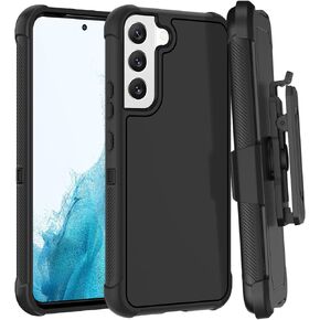 حافظة Casewind لهاتف Samsung Galaxy S22، [مسند مدمج وحافظة بمشبك حزام دوار] حافظة هاتف واقية رفيعة ومتينة للرجال والأولاد شديدة التحمل مضادة للصدمات لهاتف Samsung Galaxy S22، أسود in Kuwait