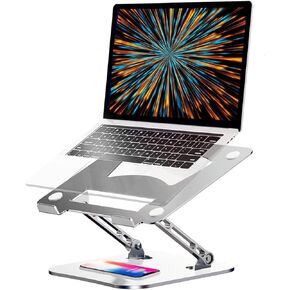 Easegain Laptop Stand, Adjustable Laptop Stand for Desk, Aluminum Laptop Stand with Heat-Vent and Adjustable,Laptop Stand for MacBook,Air, Pro, Lenovo,Dell, XPS More 10-17" Laptop in Kuwait