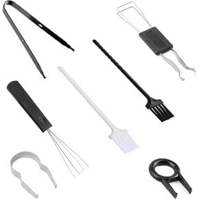 7 قطع من أداة سحب غطاء المفاتيح، مزيل غطاء المفاتيح مع ملاقط غطاء المفاتيح للوحة المفاتيح الميكانيكية القابلة للتبديل السريع، وأدوات تنظيف لوحات المفاتيح in Kuwait