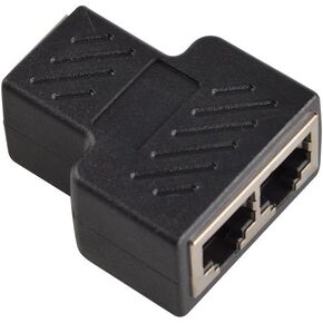 محول سبليتر NEORTX RJ45، NEORTX RJ45 أنثى 1 إلى 2 منفذ أنثى مقبس واجهة كابل إيثرنت 8P8C موسع موصل شبكة LAN لـ Cat5، Cat5e، Cat6، Cat7 in Kuwait