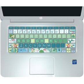 Silicon Keyboard Cover Skin for HP Chromebook 11 x360, 14-ca, 14-ak, 14-X Series - Sakura in Kuwait