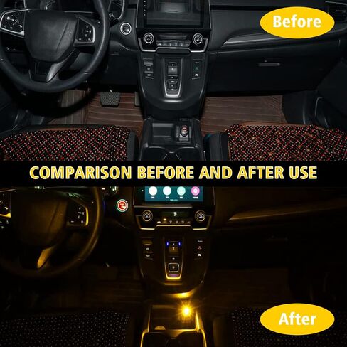 Ouzorp 2 قطعة مصباح LED USB صغير، إضاءة داخلية للسيارة LED DC 5V ذكي USB LED لإضاءة لوحة مفاتيح الكمبيوتر المحمول لتزيين المنزل والمكتب، مصباح ليلي، أحمر in Kuwait