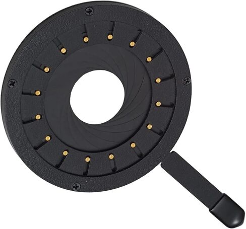 WELLMAKING Adjustable Aperture Iris Diaphragm(Supports Inserting gobos) for Optical snoot, can Adjust The Size of Aperture and gobo's Projection Simultaneously in Kuwait