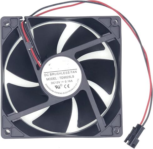 LEYEYDOJX New Cooling Fan for TD9025LS Wine Fridge,Hotel Refrigerator,DC12V 0.16A Size: 90x90x25MM(Hydraulic Quiet Fan) in Saudi Arabia