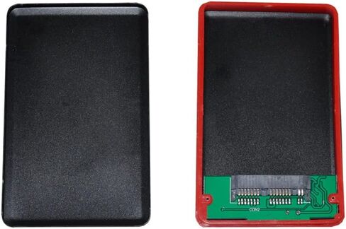 1.8" Micro SATA 16pin SSD to 2.5" SATA 22pin 7+15 Hard Disk case Enclosure White 7mm Height in Saudi Arabia