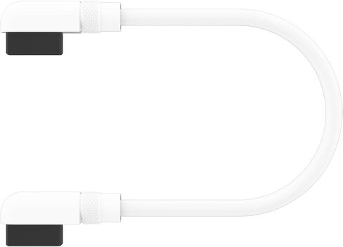 كابلات Corsair iCUE Link - 2X 135 ملم رفيعة 90 درجة - أبيض in Saudi Arabia