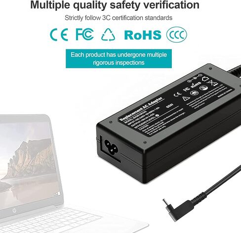 شاحن أيسر Pa-1450-26 متوافق مع شاحن أيسر أسباير a515-54 لشاحن أيسر a115-31-c0yl وشاحن أيسر كروم بوك C720، متضمن محول تيار متردد وسلك طاقة in Kuwait