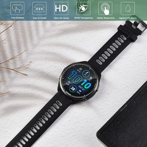 Orzero (عبوتان) متوافق مع واقي الشاشة Garmin Forerunner 965، طبقة شفافة رفيعة للغاية وعالية الوضوح تغطية كاملة مضادة للخدش وخالية من الفقاعات (استبدال مدى الحياة) in Saudi Arabia