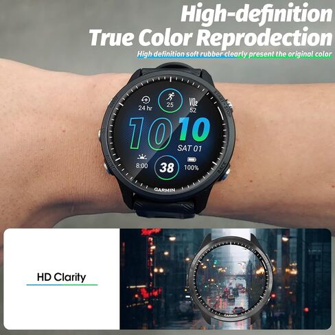 Orzero (عبوتان) متوافق مع واقي الشاشة Garmin Forerunner 965، طبقة شفافة رفيعة للغاية وعالية الوضوح تغطية كاملة مضادة للخدش وخالية من الفقاعات (استبدال مدى الحياة) in Saudi Arabia
