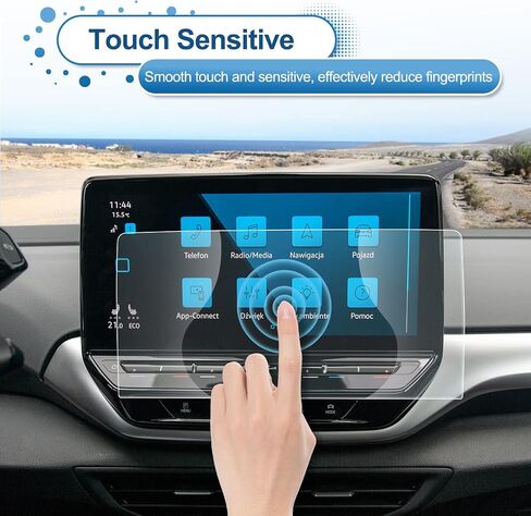 2021-2023 ID.4 Screen Protector (Standard/S/S Plus/Pro S), for 2024 ID.4 Screen Protector (Standard/S) 12-inch Touch Screen, 9H Tempered Glass 2023 2024 ID4 Accessories HD Transparent 12" in Kuwait