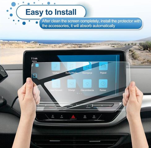 2021-2023 ID.4 Screen Protector (Standard/S/S Plus/Pro S), for 2024 ID.4 Screen Protector (Standard/S) 12-inch Touch Screen, 9H Tempered Glass 2023 2024 ID4 Accessories HD Transparent 12" in Kuwait
