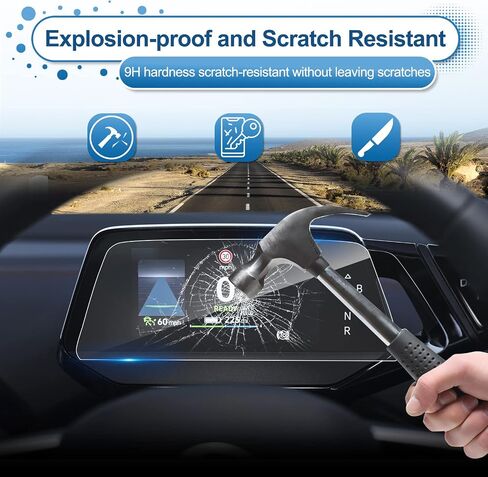 Coleya 2021 2022 2023 ID.4 Screen Protector for V olkswagen ID.4 (Standard/S/S Plus/Pro S) 12-inch Touch Screen 2023 ID.4 Tempered Glass 2023 2022 Accessories HD Transparent protective film in Saudi Arabia
