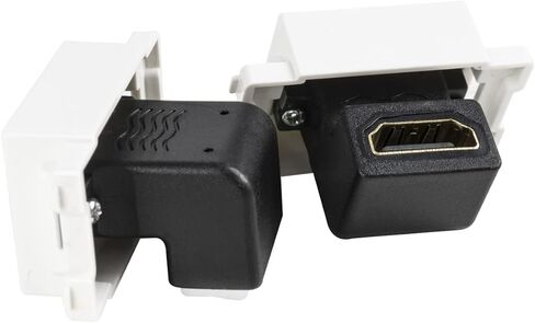 وحدة كوع جاك كيستون 4K HDMI 2.0 90 درجة 4K كيستون HDMI جاك كيستون مع محول مقرن كيستون ثلاثي الابعاد 4K من ووميدي in Kuwait