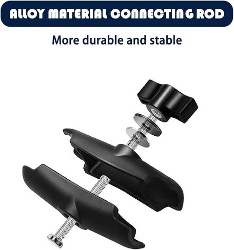 حامل كاميرا Usmallbee للدراجات النارية لـ Gopro، حامل كروي 1 بوصة/25 مم متوافق مع ذاكرة الوصول العشوائي مقاس B، لـ GoPro Hero11/10/9/8...4، Insta360 ONE X3، X2، X، RS، R in Kuwait