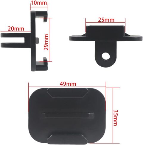 Aluminum CNC Quick Release Tripod Mount with 1/4 Adapter Buckle Base Interface Compatible for Hero 8 7 6 5 4 3 and Other Sports Camera (Surface Mount Board) in Saudi Arabia