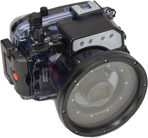 Sea frogs Underwater Camera Case Compatible with Sony RX100 VII IPX8 60m/197ft Maximum Diving Depth Waterproof Camera Housing for Diving, Surfing, Rowing, Skiing in Saudi Arabia