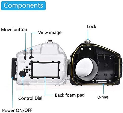 Sea frogs for Sony NEX-5N 18-55 mm Lens Underwater Waterproof Housing Camera Case in Saudi Arabia