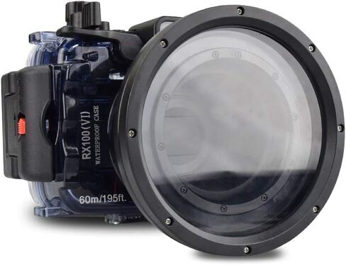 Seafrogs 60m/195ft Diving Camera Waterproof Housing Case for Sony RX100 VI M6 mark6, Protective Hard case for Underwater Photography Videography in Saudi Arabia