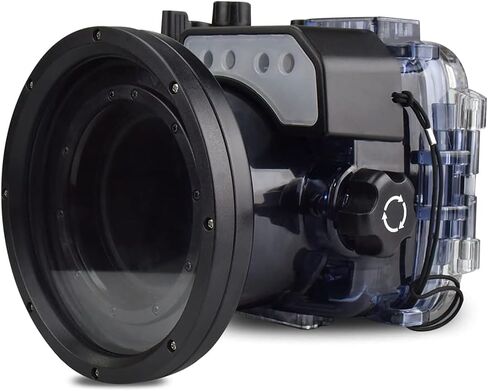 Seafrogs 60m/195ft Diving Camera Waterproof Housing Case for Sony RX100 VI M6 mark6, Protective Hard case for Underwater Photography Videography in Saudi Arabia