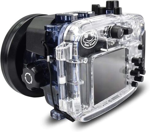 Seafrogs 60m/195ft Diving Camera Waterproof Housing Case for Sony RX100 VI M6 mark6, Protective Hard case for Underwater Photography Videography in Saudi Arabia