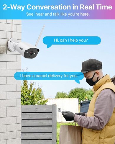 ZOSI 1080P HD TVI Security Camera for Home Office Surveillance CCTV System Bullet BNC Camera with Night Vision Black in Saudi Arabia