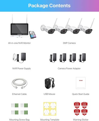 ZOSI 1080P HD TVI Security Camera for Home Office Surveillance CCTV System Bullet BNC Camera with Night Vision Black in Saudi Arabia