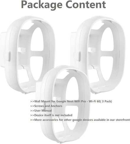 Wall Mount for Google Nest WiFi Pro 6E Ceiling Mount 1 Pack (Router not Included) in Kuwait