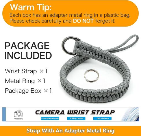 SUNYA Camera Wrist Strap for Photographers - Paracord Rope Hand Strap Compatible for DSLR or Mirrorless Camera in Saudi Arabia