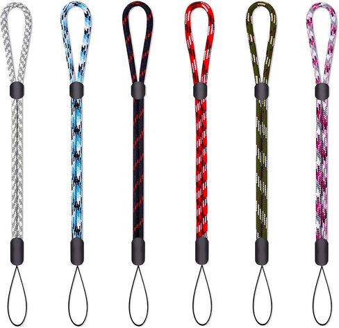 Adjustable Wrist Lanyard Hand Strap, Mini Wristlet 8.7'' for Camera Flash USB Drive Car Key Small Device 6 Pack in Saudi Arabia