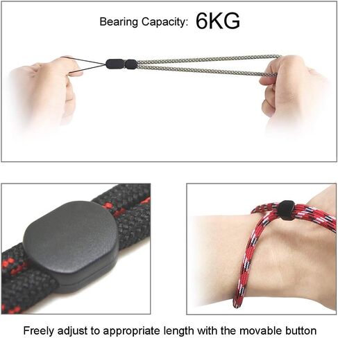 Adjustable Wrist Lanyard Hand Strap, Mini Wristlet 8.7'' for Camera Flash USB Drive Car Key Small Device 6 Pack in Saudi Arabia